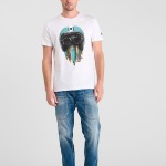 T Shirt Le Temps des Cerises homme Lepic blanc