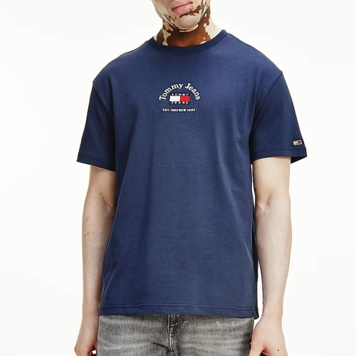 T Shirt Tommy Jeans homme Timeless New York bleu marine