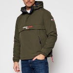 Blouson enfilable Tommy Hilfiger Jeans kaki dark olive