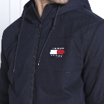 Blouson homme Tommy Jeans bleu marine doublé polaire