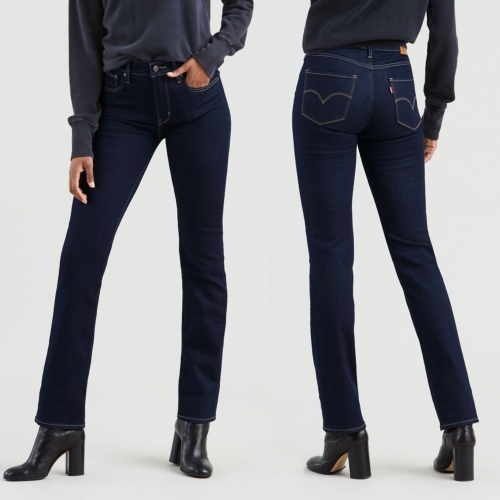 Jean Levi's ® femme 724 High Rise straight brut to the nine coupe droite taille haute