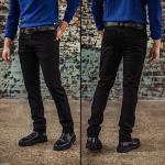 Jeans homme Freeman T Porter Jimmy noir pitchy coupe droite straight