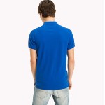 Polo Tommy Hilfiger Jeans homme en coton bleu nautical blue