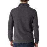 Sweat Tommy Hilfiger homme gris anthracite col montant