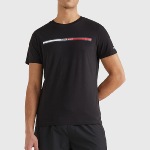 T Shirt Tommy Hilfiger noir logo Tommy Jeans