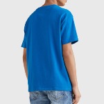 T Shirt Tommy Jeans homme Badge Tee bleu regatta