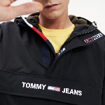 Blouson enfilable Tommy Hilfiger Jeans homme Popover noir