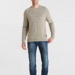 Pull homme Le Temps des Cerises Nitor gris chiné