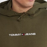 Sweat capuche kaki Tommy Hilfiger Jeans homme