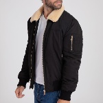 Blouson pilote Bombers Original Versmold noir