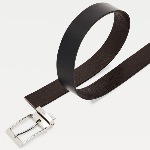 Ceinture reversible Tommy Hilfiger Layton cuir noir et marron