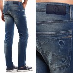 Jeans LTC Le Temps des Cerises homme / Japan Rags 711 wss168 déchiré