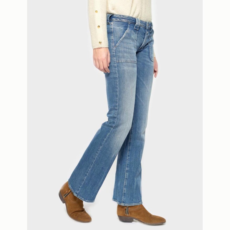 des Flare Cerises Le femme W9040 Jeans Temps