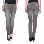 Jean / pantalon Freeman T Porter Alexa Magic Color pour femme couleur Mokka