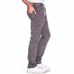 Pantalon Freeman T Porter homme modèle Eddy en coton stretch gris