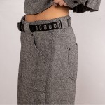 Pantalon large femme Freeman T Porter Naya Dalton gris