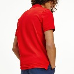 Polo rouge Tommy Hilfiger homme