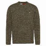 pull Tommy Hilfiger kaki chiné