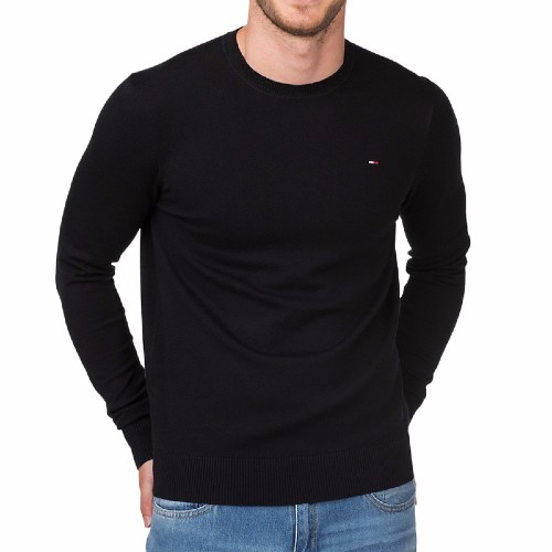 Aardrijkskunde Dakraam Snikken Pull Tommy Hilfiger homme modèle Tamber noir, col rond