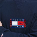 Sweat homme Tommy Hilfiger Jeans bleu marine