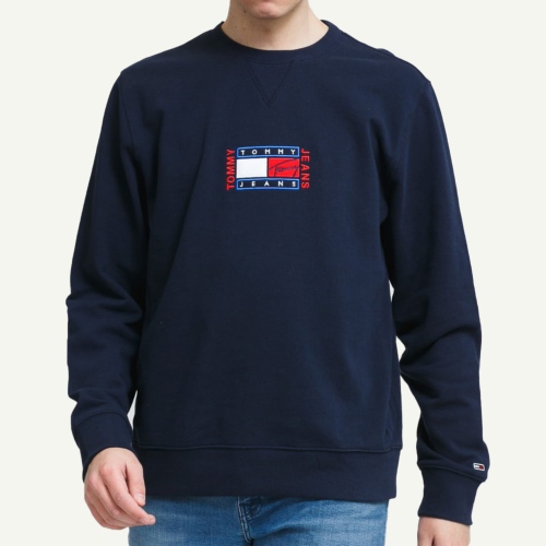 Sweat homme Tommy Hilfiger Jeans bleu marine