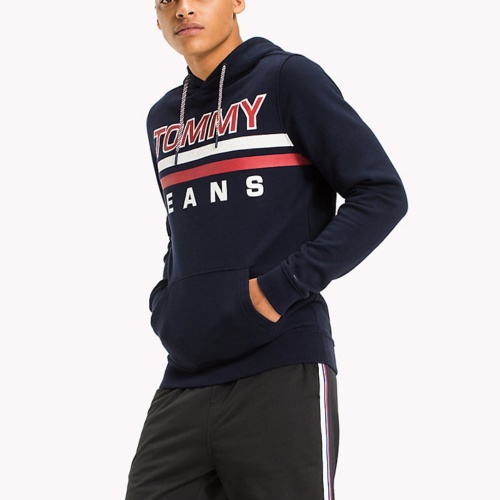 Sweat à capuche bleu marine Tommy Hilfiger Jeans homme