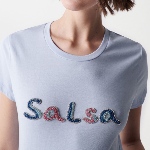 T Shirt bleu Salsa Jeans pour femme