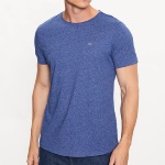 Tee Shirt Tommy Hilfiger Jeans homme bleu chiné