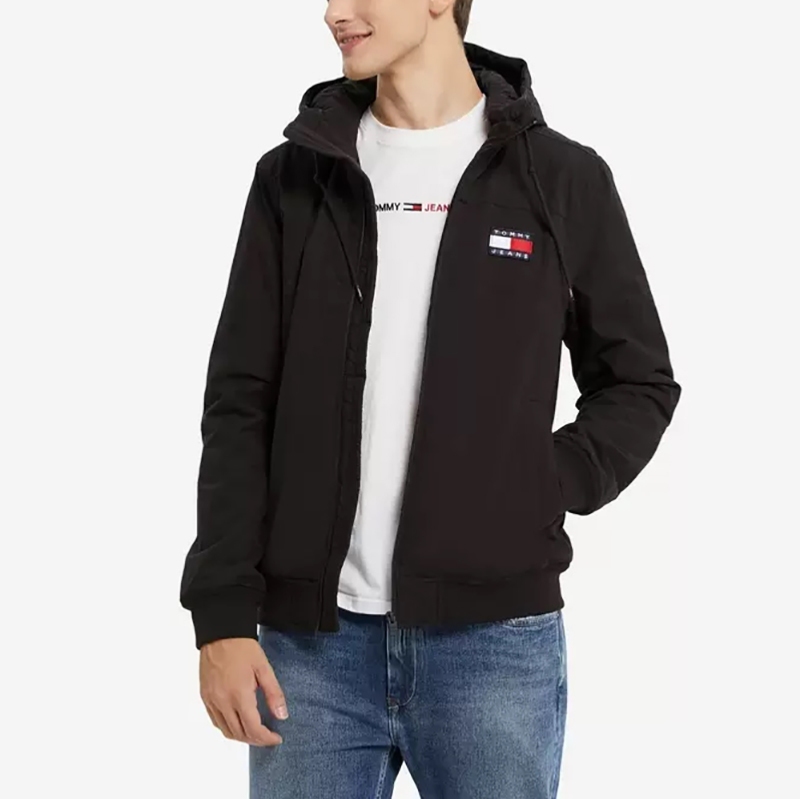 Blouson Tommy Hilfiger Jeans noir doublé polaire