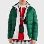 Doudoune en Duvet Tommy Hilfiger Jeans verte