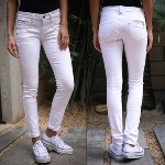 Pantalon / Jeans blanc Freeman T Porter Alexa slim femme