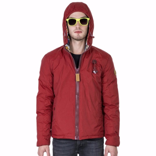 Blouson 80Db Original Hendrix rouge bordeaux avec écouteurs mp3 pour homme