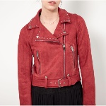 Blouson Perf femme Le Temps des Cerises rouge velvet