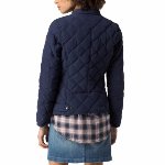 Blouson femme Tommy Hilfiger coupe veste modèle Gaby bleu marine doublée duvet plumes