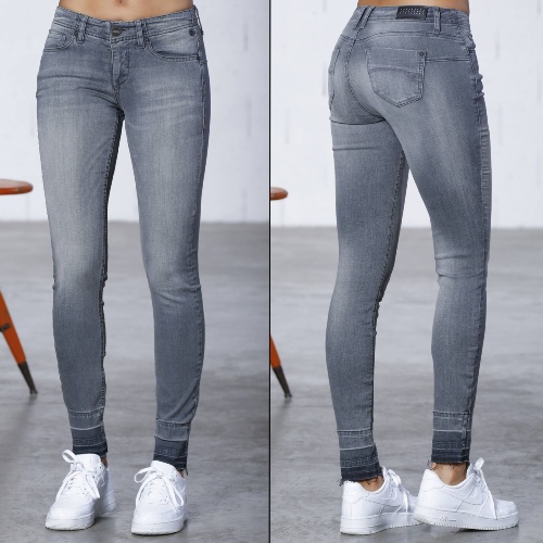 Jean femme Freeman T Porter Dorya magic gris fonner super slim