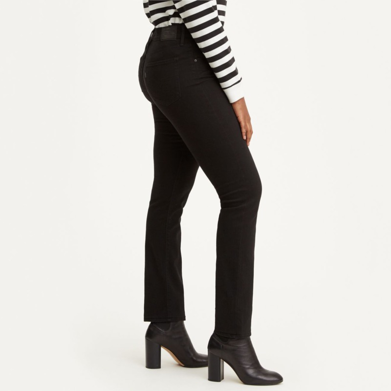 Levi's 724 high rise straight noir deals