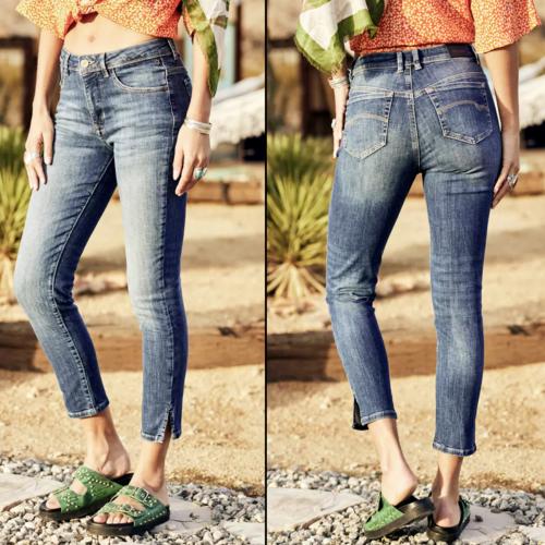 Jeans Freeman T Porter femme Gaelle Pacific slim taille haute