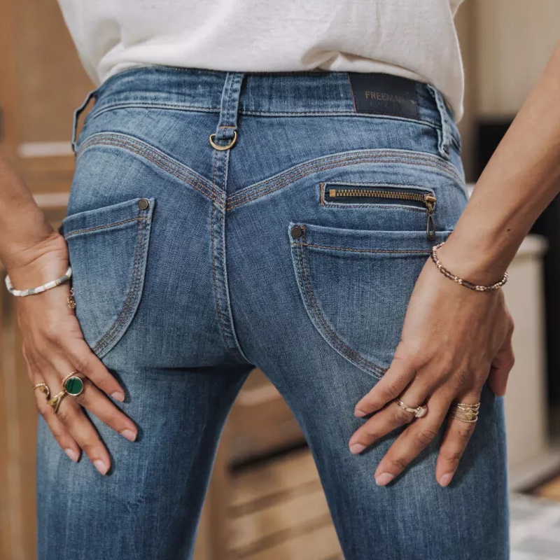 Jeans femme cropped Porter T Alexa Freeman Pacific slim