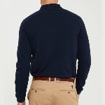 Polo manches longues Us Polo Assn bleu marine