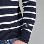 Pull marinière le temps des cerises homme Milor bleu marine rayé