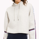 Sweat femme Tommy Hilfiger Jeans gris avec bandes