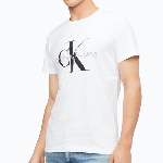 T Shirt Calvin Klein Ck Jeans iconic monogram blanc