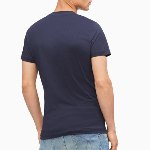 T Shirt Calvin Klein Ck Jeans iconic monogram bleu marine