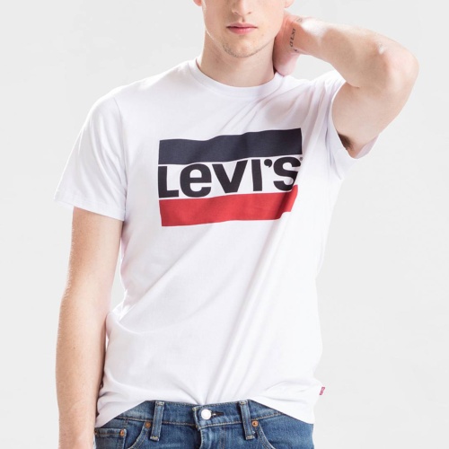 T Shirt Levi's ® homme modèle sportswear 84 tee blanc