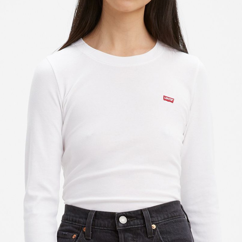 T Shirt manches longues blanc Levi's ® pour femme