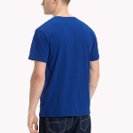T Shirt bleu Tommy Hilfiger Jeans avec logo brodé