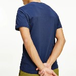 T Shirt Tommy Jeans bleu marine grand logo