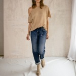 Jeans boyfriend Freeman T Porter Timea Samba Dark