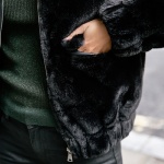 Veste fausse fourrure Freeman T Porter Solly noire