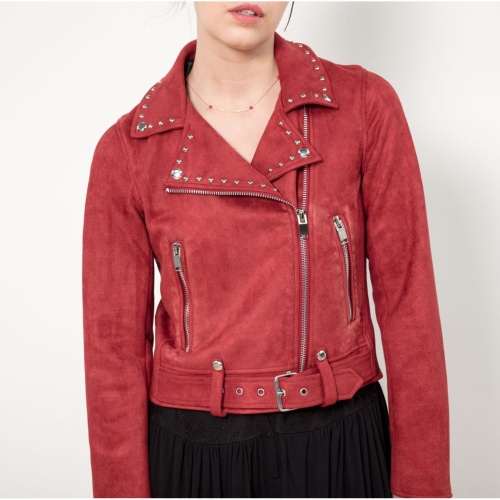 Blouson Perf femme Le Temps des Cerises rouge velvet